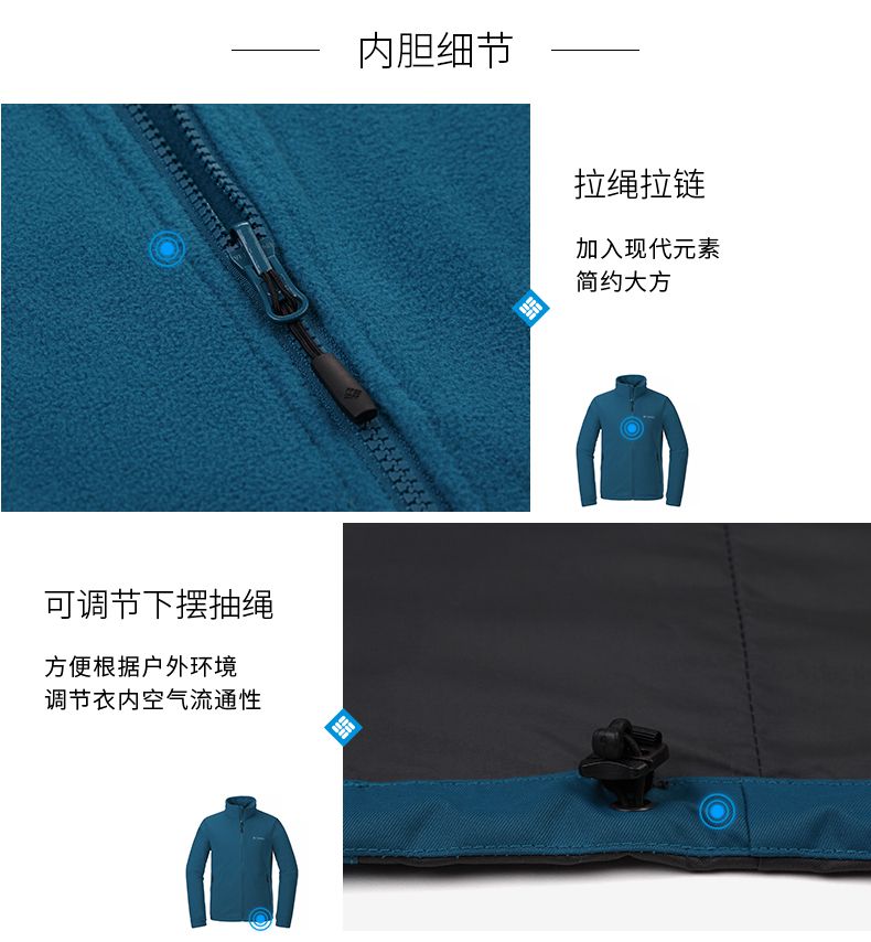 聚酯纖維防水沖鋒衣戶外工作服定做內(nèi)膽細(xì)節(jié)